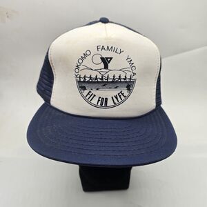 Vintage 90s YMCA Kokomo Indiana Trucker Hat Snapback Baseball Cap Mesh OS